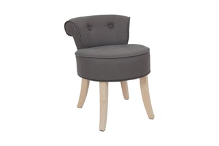 Tabouret Eleonor - Anthracite et naturel