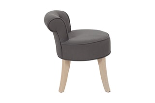 Tabouret Eleonor - Anthracite et naturel