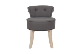 Tabouret Eleonor - Anthracite et naturel