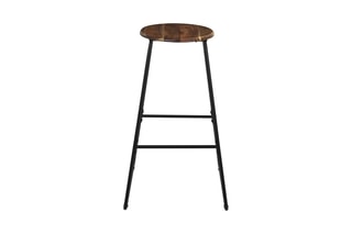 Tabouret de bar en acacia - Marron et noir