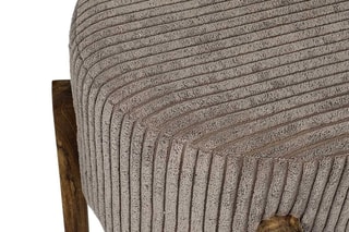 Pouf Scott - Taupe et naturel