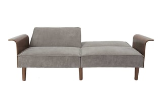 Canapé convertible Scott - Taupe et marron