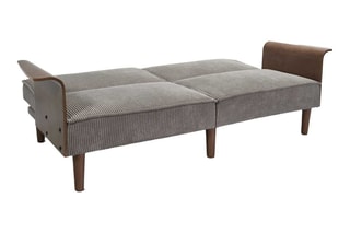 Canapé convertible Scott - Taupe et marron