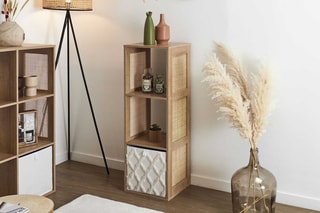 Rangement modulable 3 niches Bali - Marron