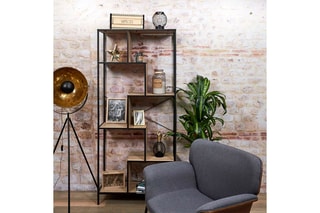 Meuble de rangement - Noir et imitation bois