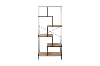 Meuble de rangement - Noir et imitation bois