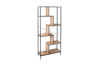 Meuble de rangement - Noir et imitation bois