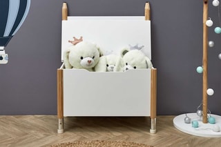 Coffre de rangement Crayon Blanc