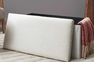 Banc-coffre pliable Scott - Ecru