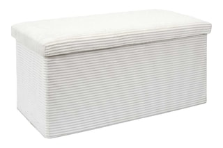 Banc-coffre pliable Scott - Ecru