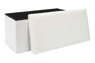 Banc-coffre pliable Scott - Ecru