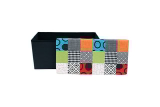 Banc-coffre - 76 x 38 x 38 cm - Noir