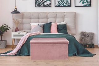 Banc-coffre pliable Giulia - Rose