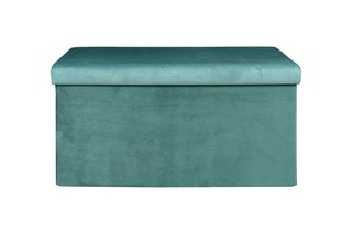 Banc-coffre pliable Giulia  - Bleu canard