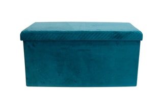 Banc-coffre - 76 x 38 x 38 cm - Bleu canard