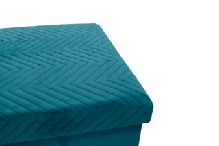 Banc-coffre - 76 x 38 x 38 cm - Bleu canard