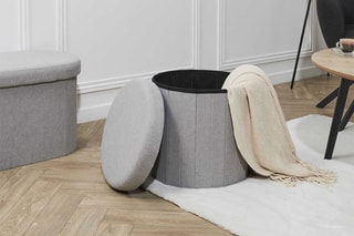 Coffre pouf pliable Pills - Gris