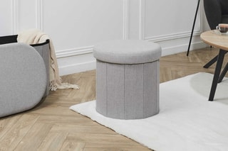 Coffre pouf pliable Pills - Gris
