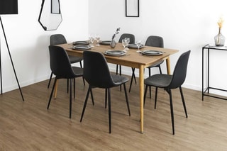 Table extensible Paxton - Imitation bois