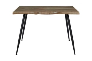 Table à manger - Noir et imitation bois