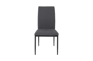 Table et 4 chaises Melvin - Noir et imitation bois
