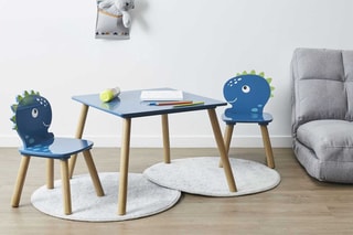 Ensemble table et 2 chaises Dinosaures
