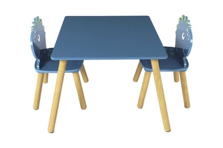 Ensemble table et 2 chaises Dinosaures