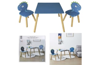 Ensemble table et 2 chaises Dinosaures