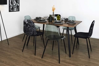 Table extensible Forest First - Imitation bois et noir