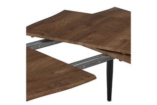 Table extensible Forest First - Imitation bois et noir