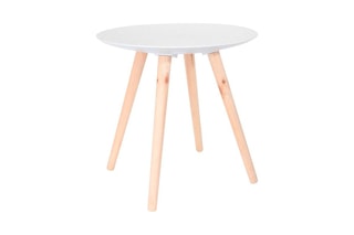 2 tables gigognes - Naturel et blanc