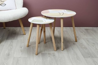 2 tables gigogne - 48 x 43 x 48 cm