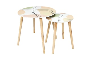 2 tables gigogne - 48 x 43 x 48 cm