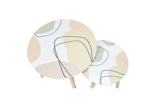 2 tables gigogne - 48 x 43 x 48 cm