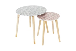 2 tables gigogne - 48 x 43 x 48 cm / 33 x 33 x 40 cm