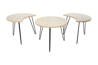 3 tables d'appoint modulables  - Blanc