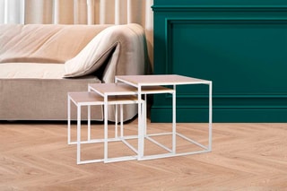 3 tables gigognes  -  Blanc