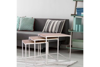 3 tables gigognes  -  Blanc