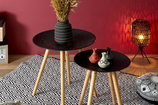 2 tables basses gigognes - Noir