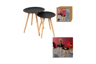 2 tables basses gigognes - Noir