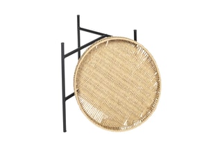 2 tables gigognes Pampa - Naturel et noir