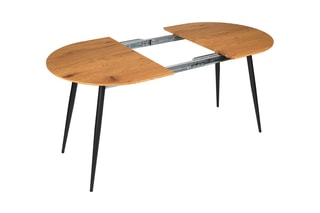 Table extensible - Imitation bois et noir