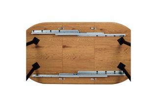 Table extensible - Imitation bois et noir