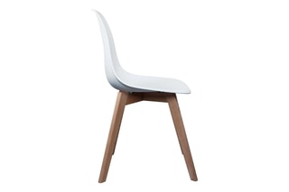 2 chaises en hêtre Scandinave - Blanc