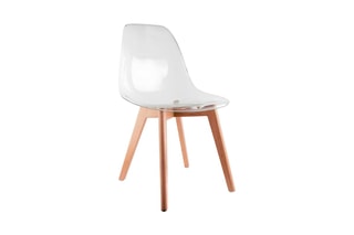 2 chaises Scandinave - Transparent