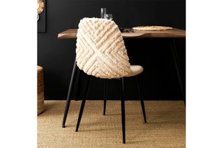 2 chaises Mora Mirage - 
Crème et noir