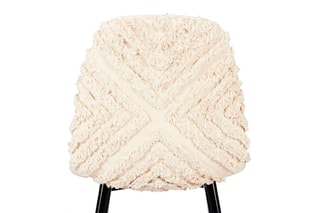 2 chaises Mora Mirage - 
Crème et noir