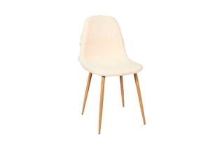 2 chaises Faro Mirage - 
Crème et marron