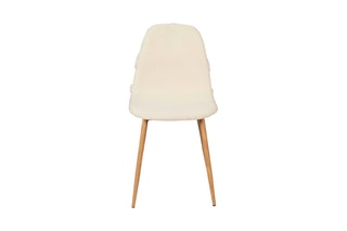 2 chaises Faro Mirage - 
Crème et marron