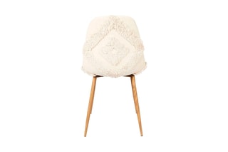 2 chaises Faro Mirage - 
Crème et marron